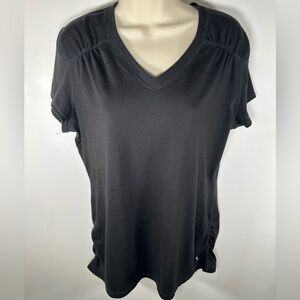 Danskin Now women’s semi-fitted black top size XL